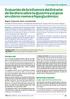 Evaluación de la influencia del Extracto de Berdiana sobre la glucemia y el peso en ratones normo e hiperglucémicos